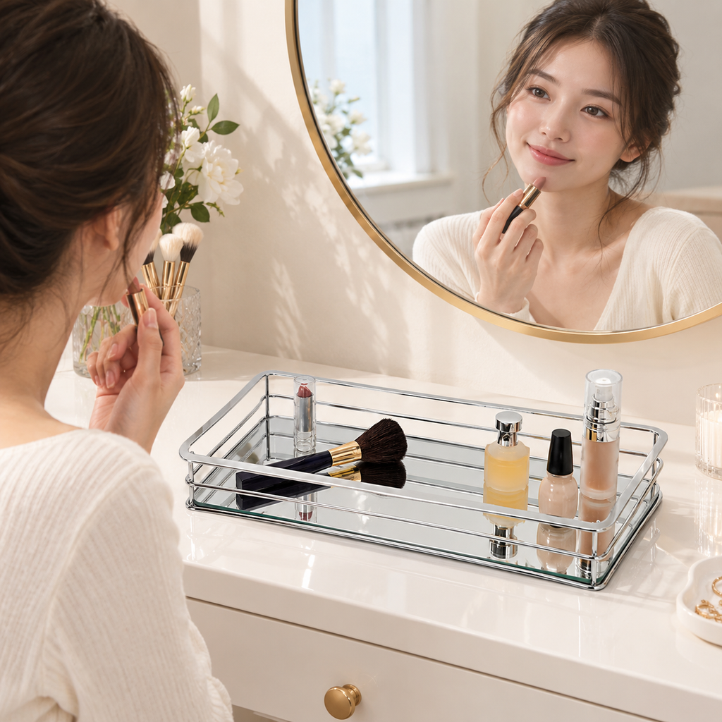 Chrome Vanity Tray
